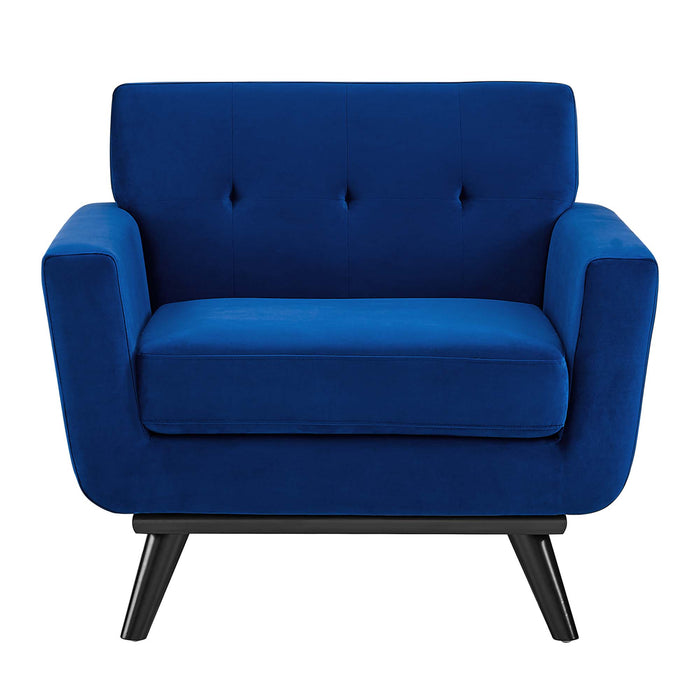 Engage Performance Velvet Armchair