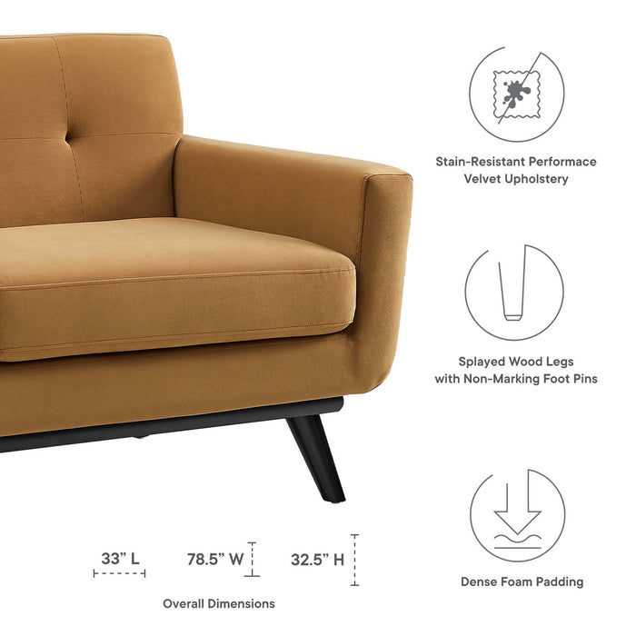 Engage Performance Velvet Loveseat