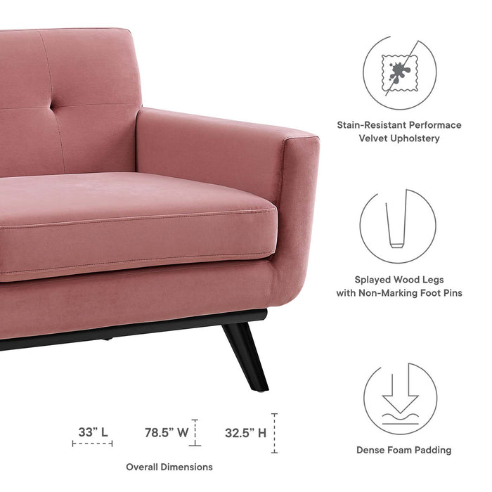 Engage Performance Velvet Loveseat