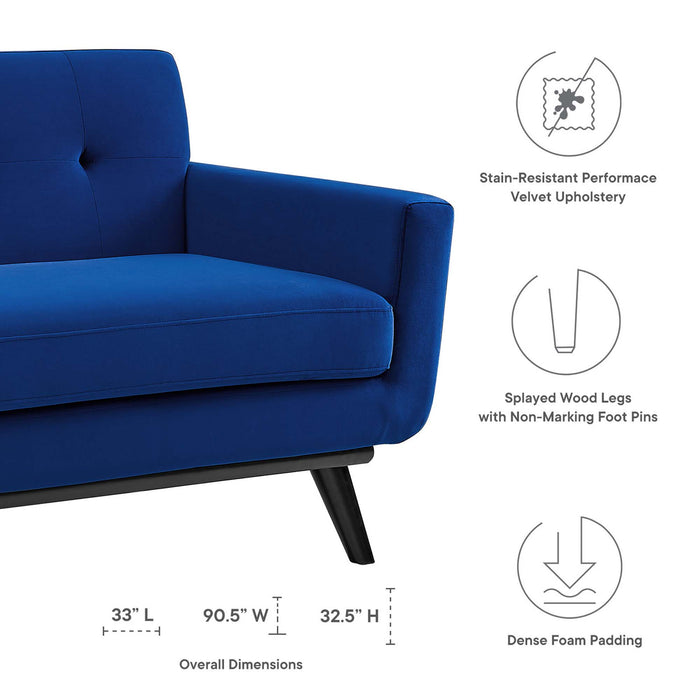 Engage Performance Velvet Sofa