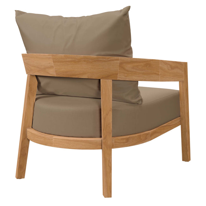 Brisbane Teak Wood Outdoor Patio Armchair