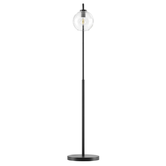 Silo Glass Globe Glass and Metal Floor Lamp