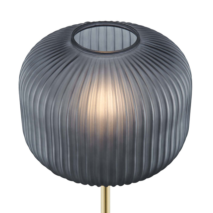 Reprise Glass Sphere Glass and Metal Floor Lamp