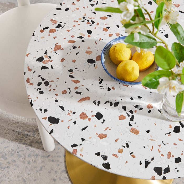 Lippa 28" Round Terrazzo Dining Table