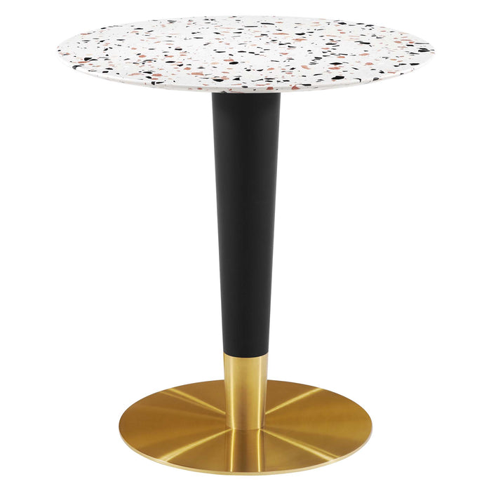 Zinque 28" Round Terrazzo Dining Table