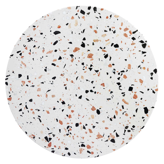 Zinque 28" Round Terrazzo Dining Table