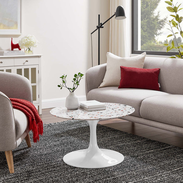 Lippa 28" Round Terrazzo Coffee Table