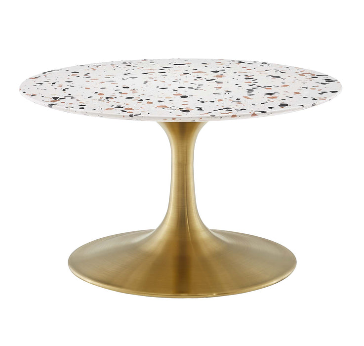 Lippa 28" Round Terrazzo Coffee Table