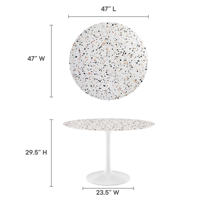 Lippa 48" Round Terrazzo Dining Table