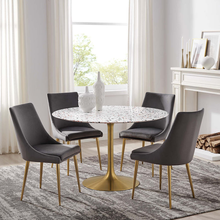 Lippa 48" Round Terrazzo Dining Table