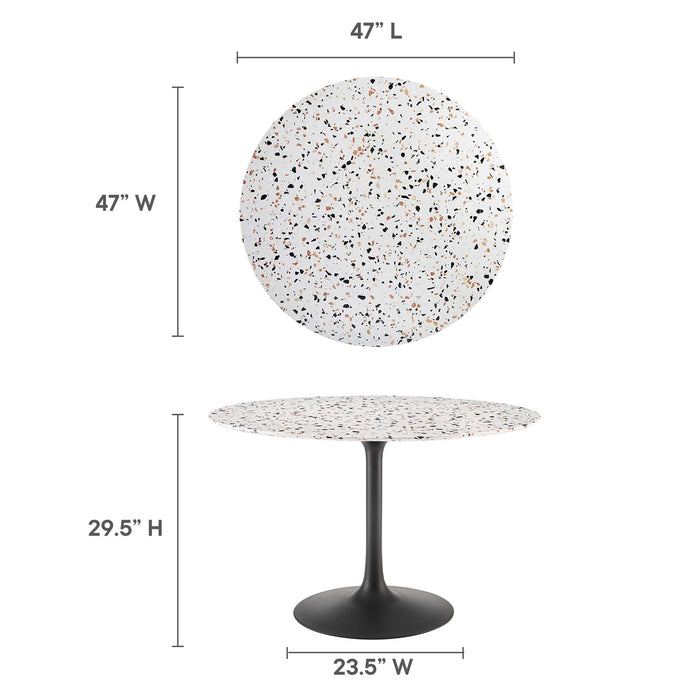 Lippa 48" Round Terrazzo Dining Table