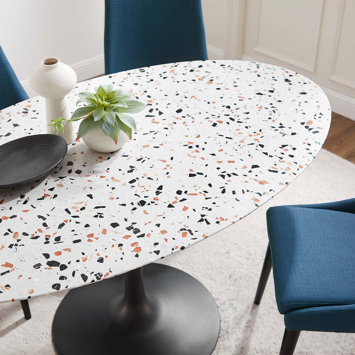 Lippa 60" Oval Terrazzo Dining Table