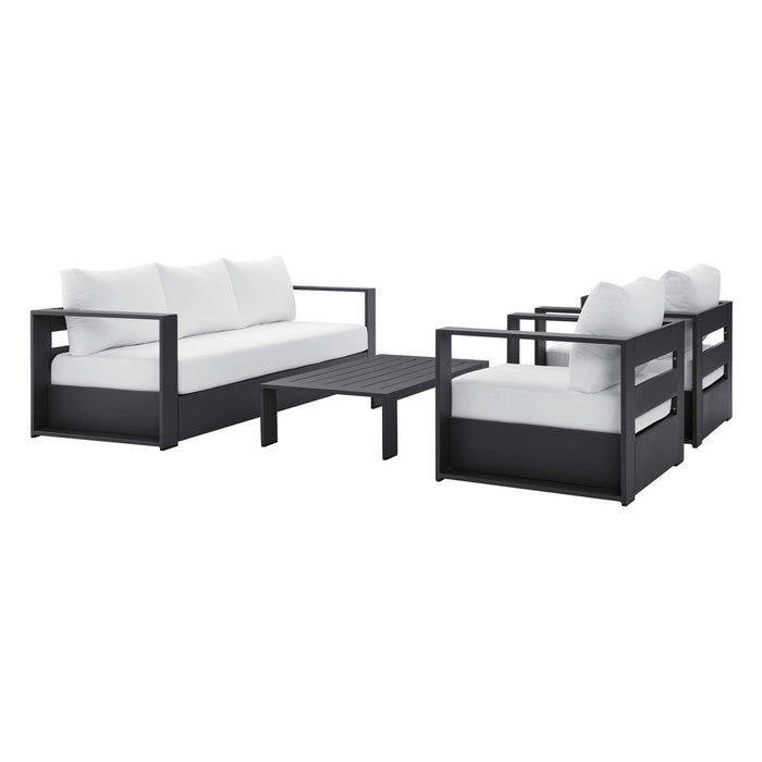 Tahoe Outdoor Patio Powder-Coated Aluminum 4-Piece Set