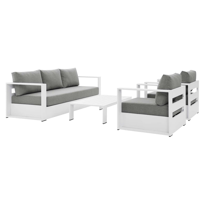 Tahoe Outdoor Patio Powder-Coated Aluminum 4-Piece Set