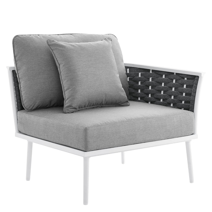 Stance Outdoor Patio Aluminum Small Sectional Sofa