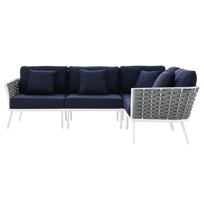 Stance Outdoor Patio Aluminum Large Sectional Sofa