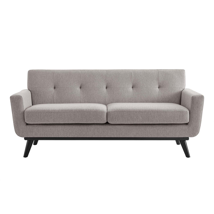 Engage Herringbone Fabric Loveseat