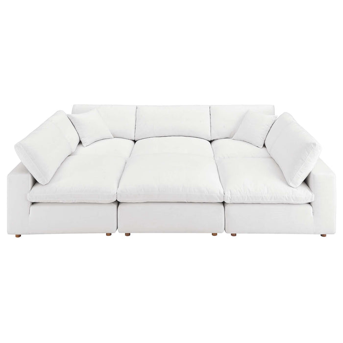 Commix Down Filled Overstuffed 6-Piece Sectional Sofa