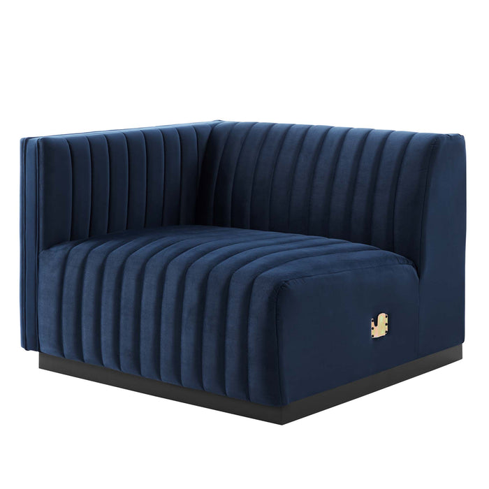 Conjure Channel Tufted Performance Velvet Loveseat