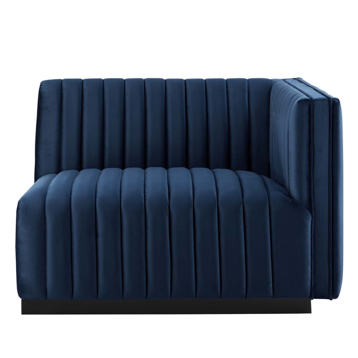 Conjure Channel Tufted Performance Velvet Loveseat