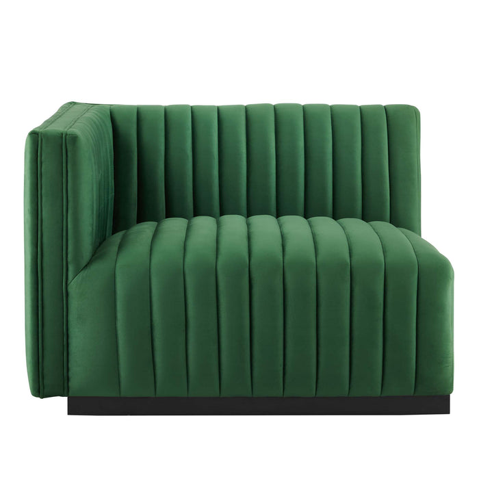 Conjure Channel Tufted Performance Velvet Sofa