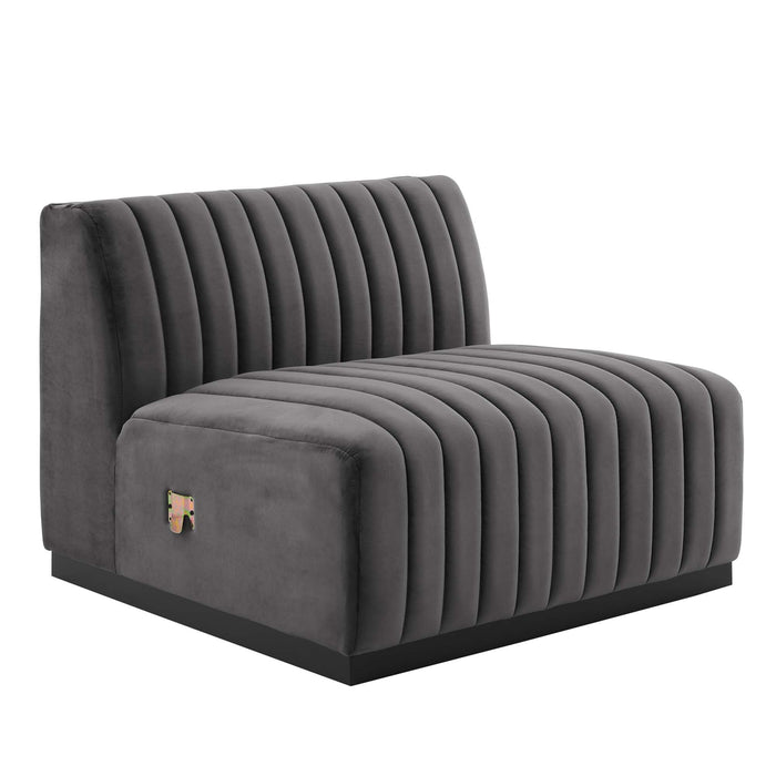 Conjure Channel Tufted Performance Velvet Sofa