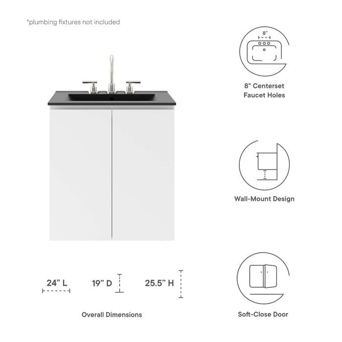 Bryn 24" Wall-Mount Bathroom Vanity