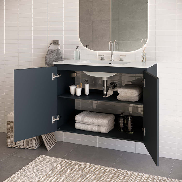 Bryn 36" Wall-Mount Bathroom Vanity