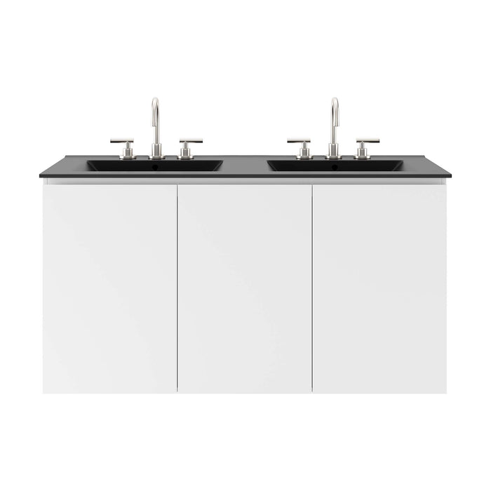 Bryn 48" Wall-Mount Double Sink Bathroom Vanity