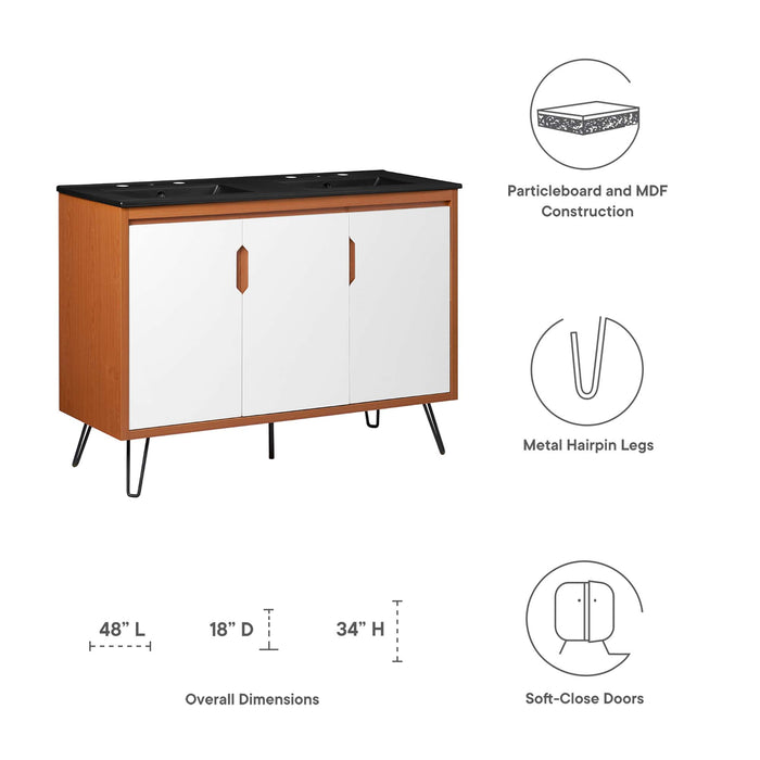 Energize 48" Double Sink Bathroom Vanity