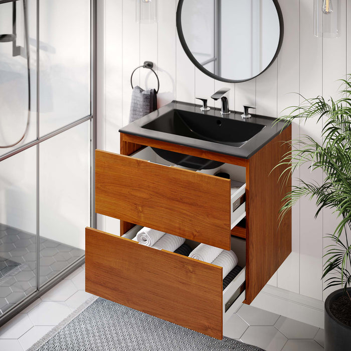 Scenic 24" Wall-Mount Bathroom Vanity