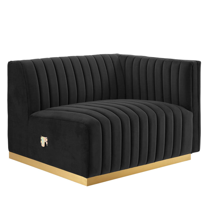 Conjure Channel Tufted Performance Velvet Loveseat