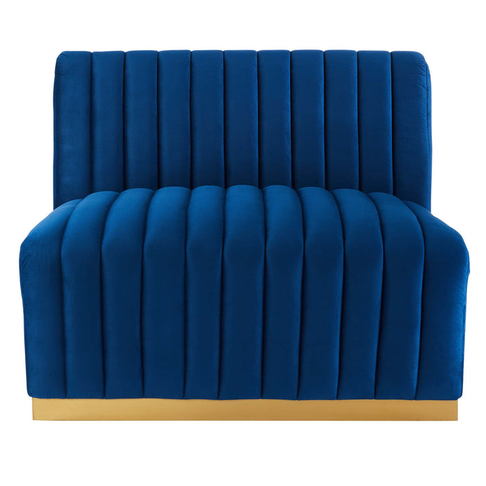 Conjure Channel Tufted Performance Velvet Sofa