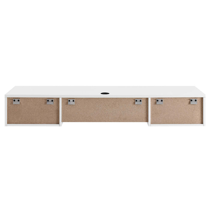 Render Wall Mount Wood Office Desk