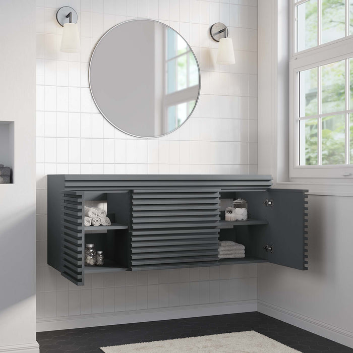 Render 48" Single Sink Compatible (not included) Bathroom Vanity Cabinet