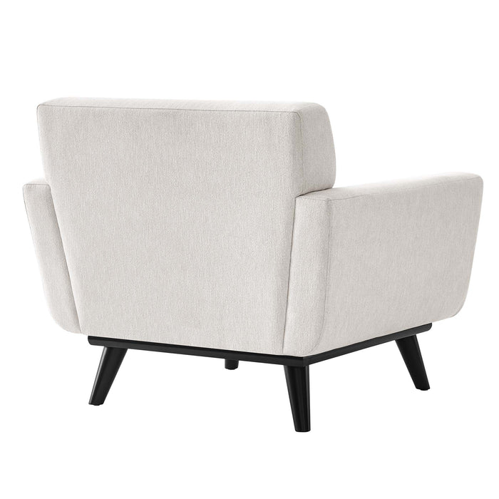 Engage Herringbone Fabric Armchair