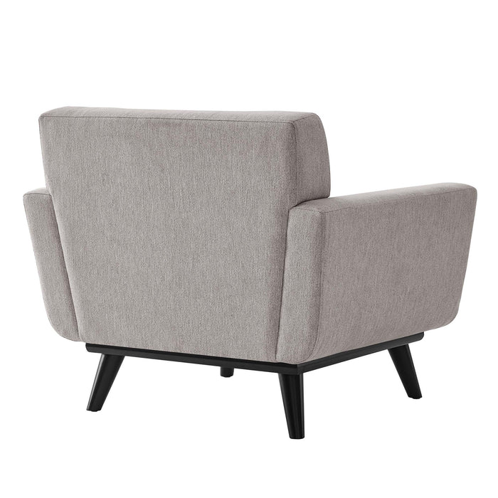 Engage Herringbone Fabric Armchair