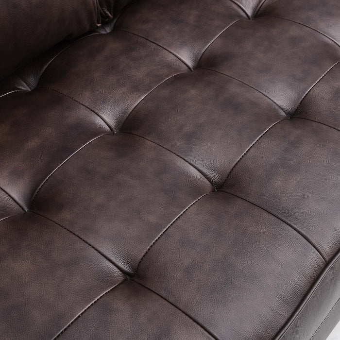 Valour Leather Loveseat