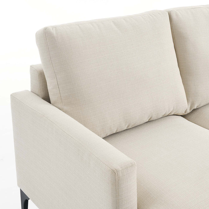 Evermore Upholstered Fabric Loveseat