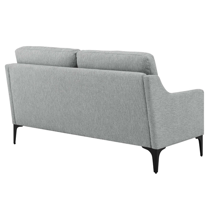 Corland Upholstered Fabric Loveseat