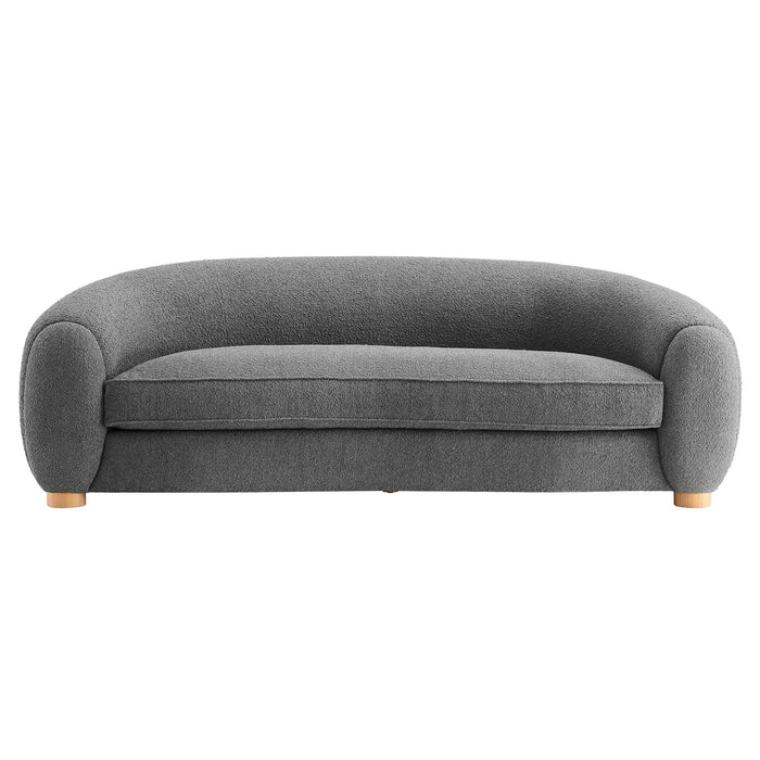 Abundant Boucle Upholstered Fabric Sofa