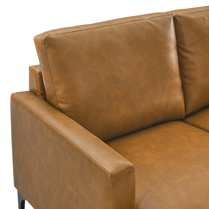 Evermore Vegan Leather Loveseat