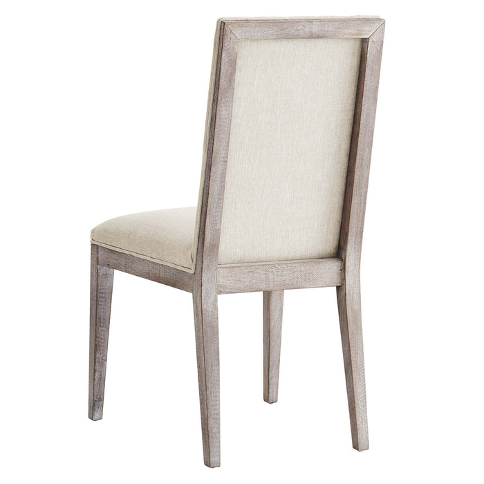 Maisonette French Vintage Tufted Fabric Fabric Dining Side Chair