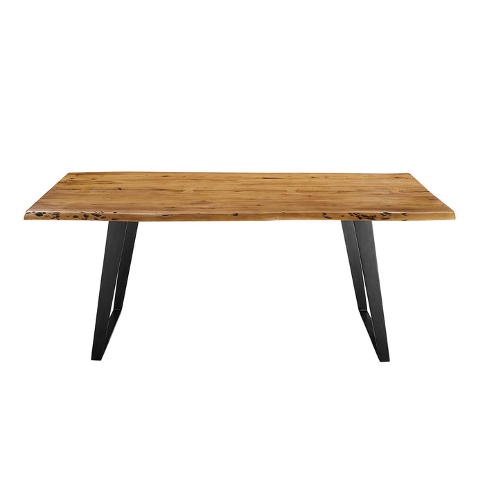 Viggo 74" Live Edge Acacia Wood Dining Table