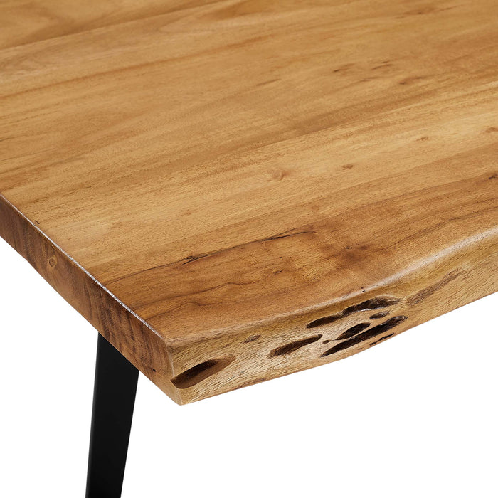 Viggo 74" Live Edge Acacia Wood Dining Table