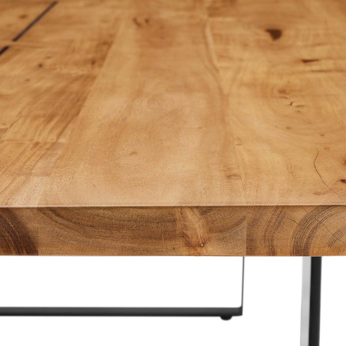 Viggo 74" Live Edge Acacia Wood Dining Table