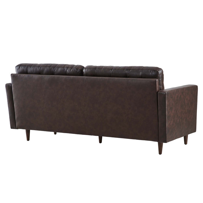 Exalt Tufted Leather Sofa