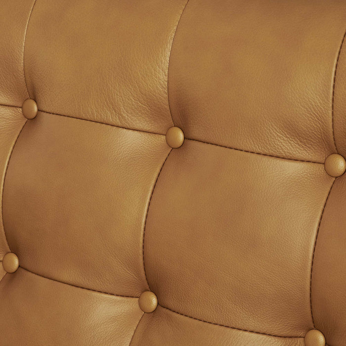 Exalt Tufted Leather Sofa