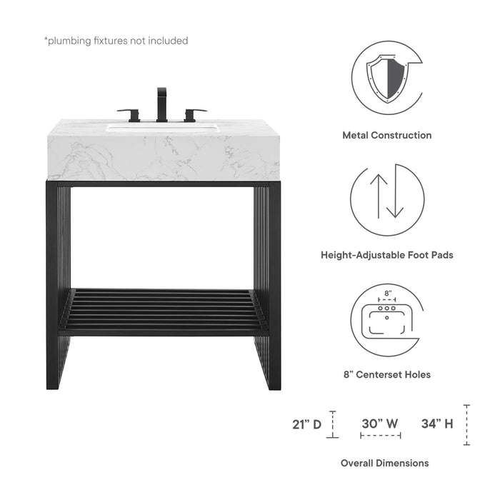 Gridiron 30" Bathroom Vanity