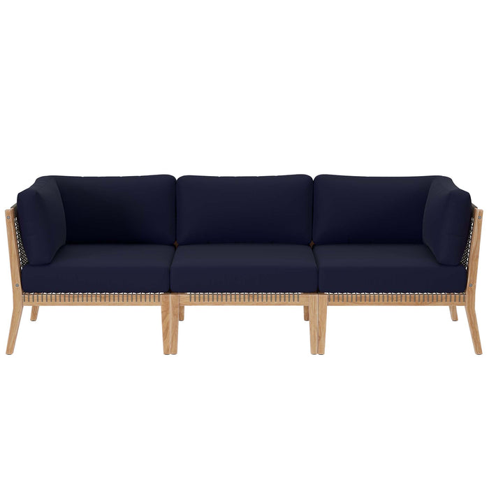 Clearwater Outdoor Patio Teak Wood Sofa